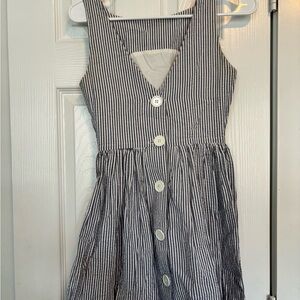 American Apparel Striped Dress with Black and White